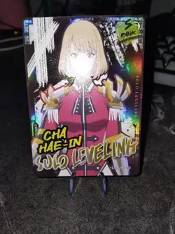 Solo Leveling Cha Hae-In S Rank Holo Trading Card (SL1E-073) - Anime TCG Collect - Image 3