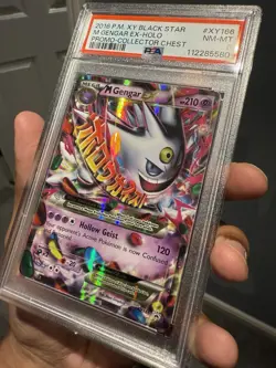 M Gengar EX XY166 Holo Black Star Promo Card *LOW POP 413*- PSA 8 - Image 5
