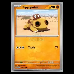 Prismatic Evolutions - Hippopotas - 052/131 - TCG Pokemon Card - Image 1