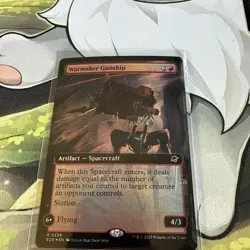 MTG Edge Of Eternities Warmaker Gunship EOE 339 Rare Foil Extended Art - Image 1