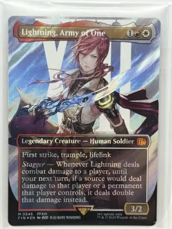 Lightning, Army of One (Borderless) (Surge Foil) (0545) MTG FF - Image 1