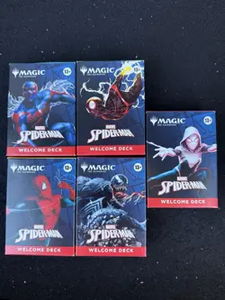 SDCC 2025 MTG x Spider-Man Complete Welcome Deck - Set of 5 - Image 1