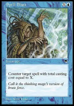 Spell Blast - Light Play MTG Tempest - Image 1