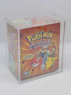 TOPPS POKEMON CARDS SERIES 1 SEALED BOOSTER BOX 36 PACKS SEALED RARE BLUE LABEL - Image 1