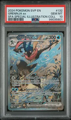 2024 POKEMON SVP EN-SV BLACK STAR PROMO #132 GRENINJA EX PSA 10 - Image 1