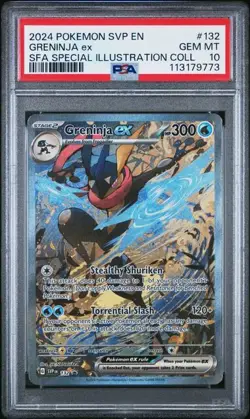 2024 POKEMON SVP EN-SV BLACK STAR PROMO #132 GRENINJA EX PSA 10 - Image 1