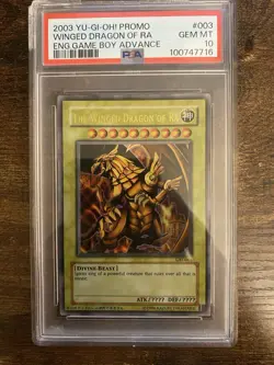 YUGIOH GBI-003 WINGED DRAGON OF RA ULTRA RARE PSA 10 READ - Image 1