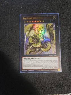 Yugioh Divine Golden Shadow Dragon Dragluxion - MZTM-EN014 - Ultra Rare 1st Ed - Image 1