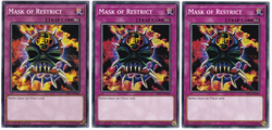 3x Mask of Restrict - (SR07-EN040 - 1st Ed - Common) - NM - Yugioh - Image 1