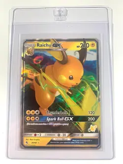 Raichu GX 20/68 Hidden Fates Pikachu Stamped Ultra Rare Holo Pokemon Card NM - Image 1