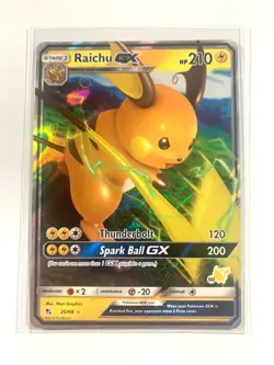 Raichu GX 20/68 Hidden Fates Pikachu Stamped Ultra Rare Holo Pokemon Card NM - Image 2