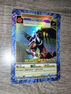 ST-84 Wargreymon Mega Level Digimon Card Digi-Battle 2001 Bandai LP - Image 1