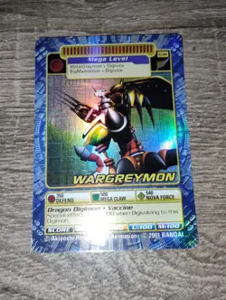 ST-84 Wargreymon Mega Level Digimon Card Digi-Battle 2001 Bandai LP - Image 2