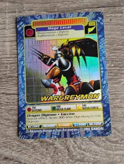ST-84 Wargreymon Mega Level Digimon Card Digi-Battle 2001 Bandai LP - Image 3