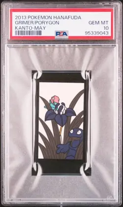 PSA 10 Pokemon Card hanafuda nintendo 2013 Polygon Sticky - Image 1