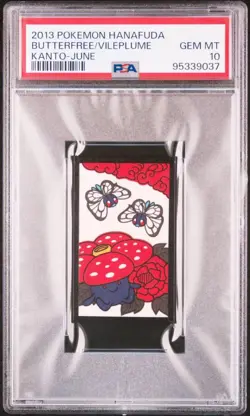 PSA 10 Pokemon Card hanafuda nintendo 2013 Rafflesia Butterfree - Image 1
