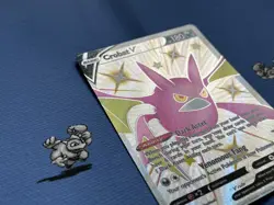 Pokemon TCG Crobat V SWSH098 Black Star Promo (NM) Holo Full Art Pokemon Card - Image 4