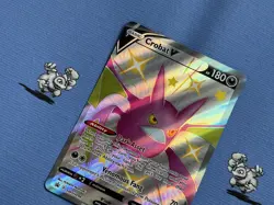 Pokemon TCG Crobat V SWSH098 Black Star Promo (NM) Holo Full Art Pokemon Card - Image 5