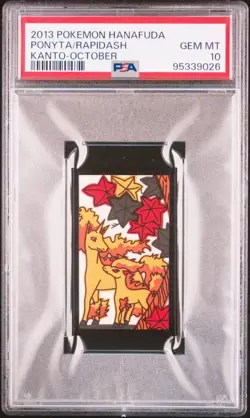 PSA 10 Pokemon Card hanafuda nintendo 2013 Gallop Ponyta - Image 1