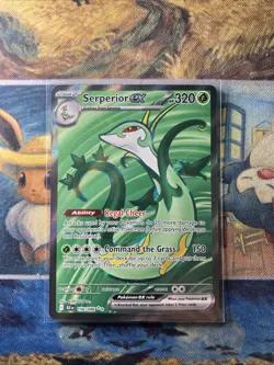 Pokemon TCG Serperior EX Card 156/086 Sv: Black Bolt English Near Mint Condition - Image 1