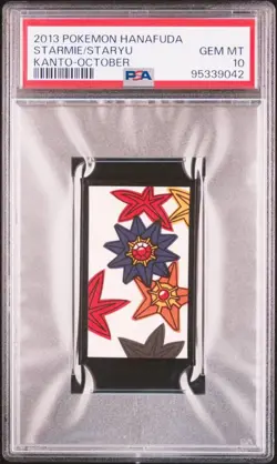 PSA 10 Pokemon Card hanafuda nintendo 2013 Starmie Starfishman - Image 1