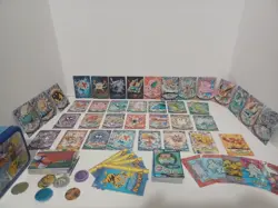 Pokemon Topps Tv Animation Edition 147 Card Lot+Tin/Please Read Description - Image 1