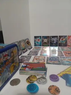 Pokemon Topps Tv Animation Edition 147 Card Lot+Tin/Please Read Description - Image 4