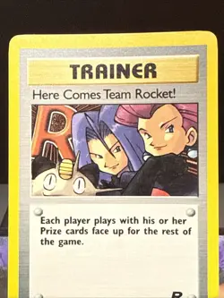 Pokemon Card Here Comes Team Rocket! 15/82 Team Rocket WOTC Holo Rare LP - Image 2