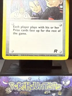 Pokemon Card Here Comes Team Rocket! 15/82 Team Rocket WOTC Holo Rare LP - Image 3