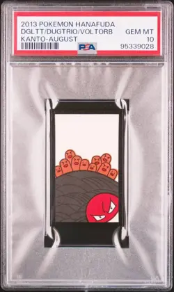 PSA 10 Pokemon Card hanafuda nintendo 2013 Bibiridama Dugtrio Diglett - Image 1