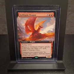 MTG Goldspan Dragon (Extended Art) Kaldheim Regular - Image 1