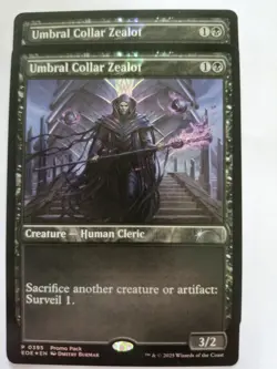 Umbral Collar Zealot FOIL PROMO- EOE NM MTG Special Limited Promo Dark frame. - Image 1