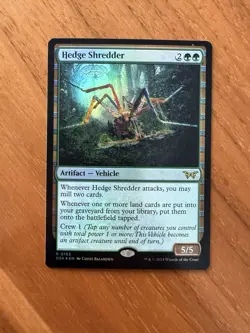 MTG ~ Hedge Shredder (Foil) ~ Duskmourn ~ Near Mint ~ Rare - Image 1