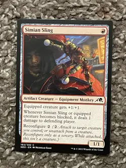 Simian Sling Kamigawa: Neon Dynasty MTG #163 Common - Image 1