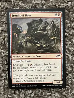 Ironhoof Boar Kamigawa: Neon Dynasty MTG #148 Common - Image 1