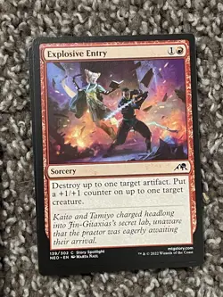 Explosive Entry Kamigawa: Neon Dynasty MTG #139 Common - Image 1