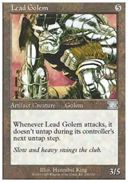 Lead Golem - Medium Play MTG Classic 6th Edition - Image 1