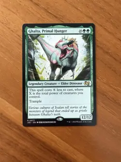 MTG - Ghalta, Primal Hunger. Foundations - Jumpstart 2025. Dinosaur. Anime Art. - Image 1