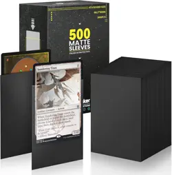 Standard Black MTG Card Sleeves 500 Pack, 500pack, 500pack-black - Image 1