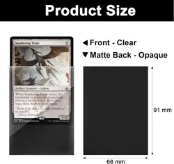 Standard Black MTG Card Sleeves 500 Pack, 500pack, 500pack-black - Image 2