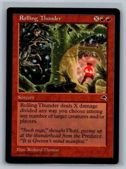 Magic The Gathering Tempest 4x Rolling Thunder MTG TCG CCG Playset - Image 1