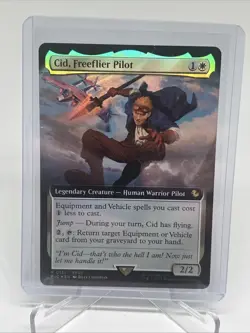 Cid, Freeflier Pilot - Extended Art Foil - NM - Final Fantasy MtG - Image 1