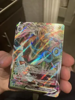 Dhelmise VMAX Rainbow Ultra Rare Shining Fates 010/072 2021 Pokemon TCG - Image 5
