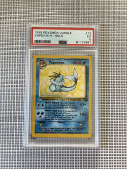 1999 POKEMON JUNGLE #12 VAPOREON-HOLO PSA 5 - Image 1