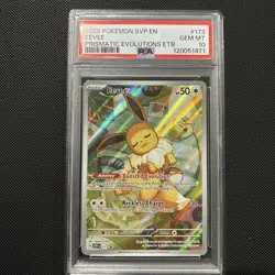 2025 POKEMON SVP BLACK STAR PROMO PRISMATIC EVOLUTIONS ETB #173 EEVEE PSA 10 - Image 1