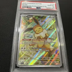 2025 POKEMON SVP BLACK STAR PROMO PRISMATIC EVOLUTIONS ETB #173 EEVEE PSA 10 - Image 2
