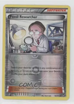 Fossil Researcher Reverse Foil Pokemon XY Furious Fists #92 wq8 - Image 1