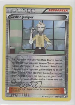 Cedric Juniper Reverse Foil Pokemon Black & White Legendary Treasures #110 wq8 - Image 1