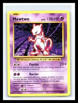 Pokemon TCG 2016 XY Evolutions Mewtwo Non Holo 51/108 - Image 1