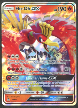 Pokemon TCG: HO-OH GX SM57 Sun & Moon Black Star Promo - Image 1